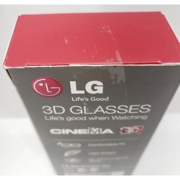 LG Cinema 3D Glasses 2 Pairs New - Picture 4 of 5